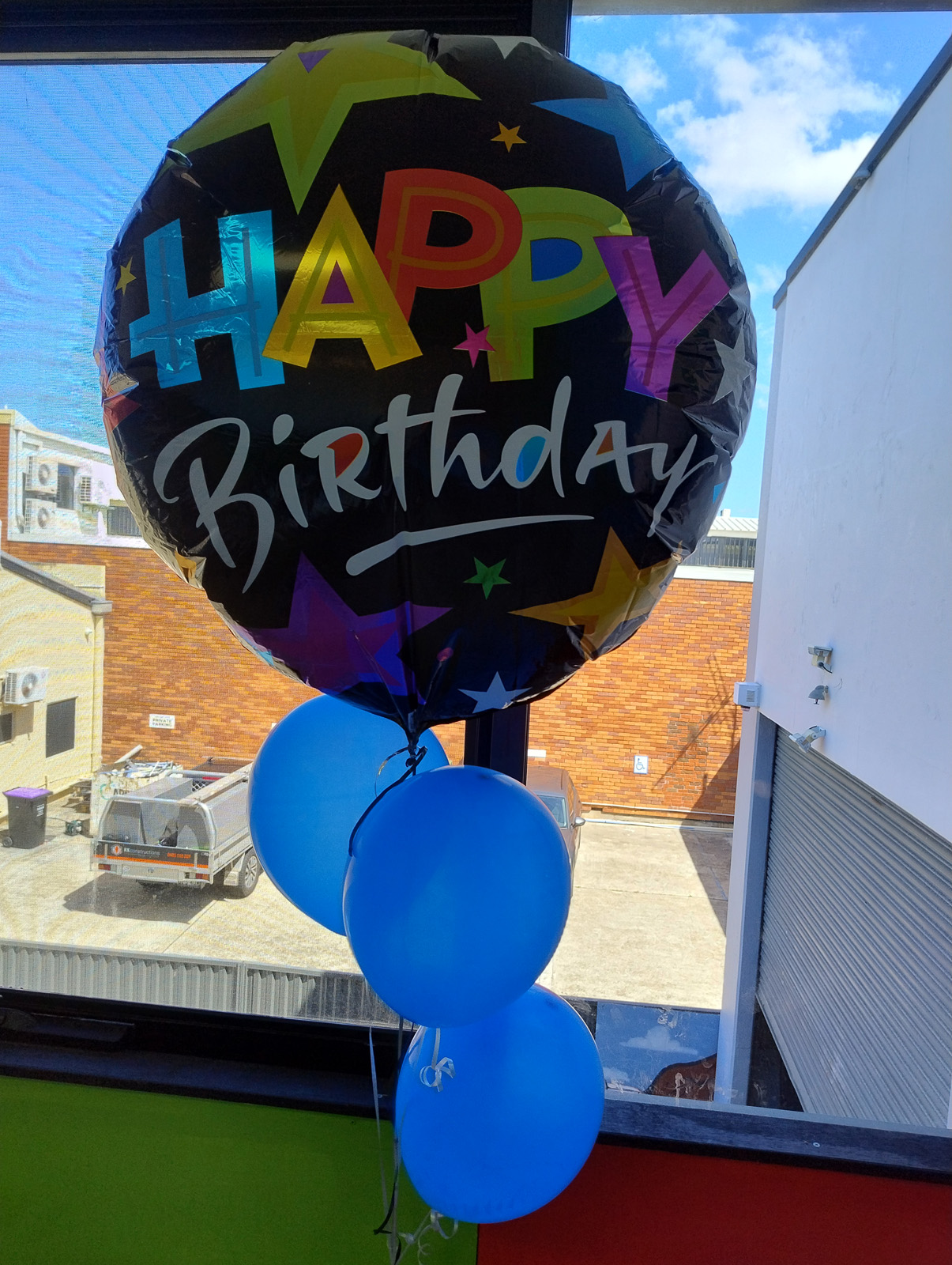 Birthday balloon.